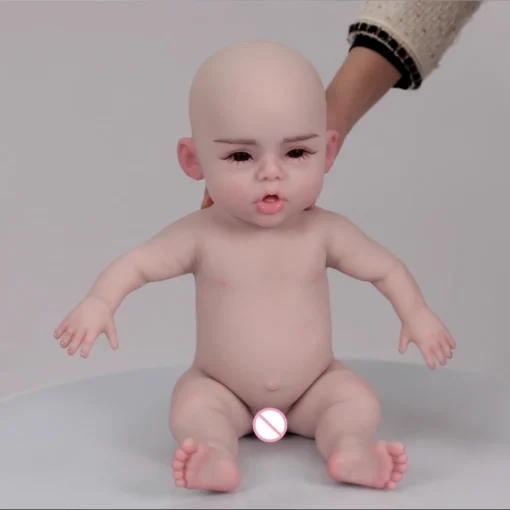 USA Clearance 18.5in 3kg Silicone Reborn Baby Doll Realistic Boy Dolls painted Baby Children Toys Early Childhood Education Toys