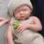 Saskia 18 Inch Sleeping Soft Silicone Newborn Girl Baby Doll Handmade Soft Touch Bebe de Silicone Reborn