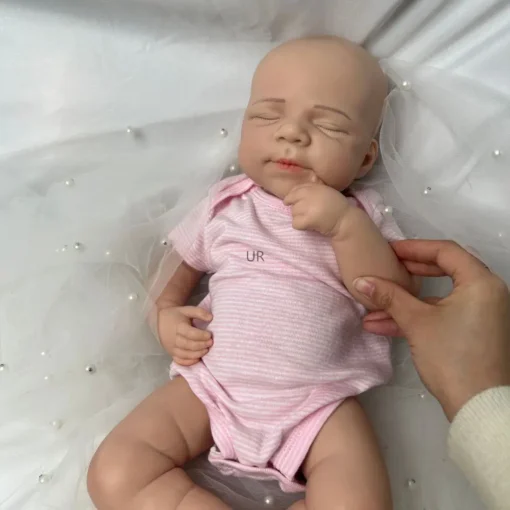 18 Inch Unpainted Realistic Silicone Reborn Baby Girl/Boy Pascale Washable Newborn Dolls Gift For Children Toys And Collectors