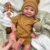 17" Soft Silicone Body Reborn Baby Doll Lifelike Reborn Toddler Vivienne Real Life Baby Doll Newborn Doll Girl & Boy Blue Eyes