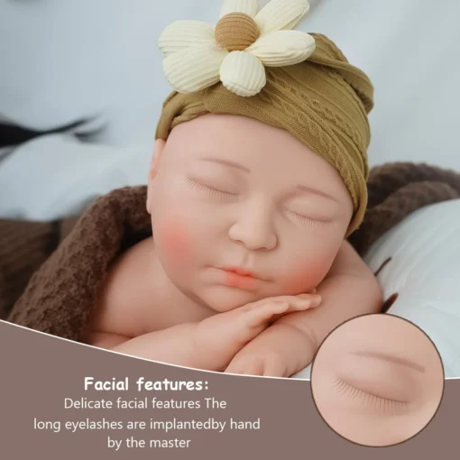 20.6-inch solid silicone baby girl weighing 3.9kg, ultra rare large-sized professional grade newborn, all details restored