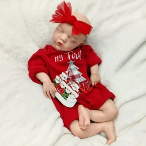 Handmade 17Inch Full Body Soft Platinum Silicone Reborn Baby Girl Custom Realistic Washable Newborn Doll for Artist Collection