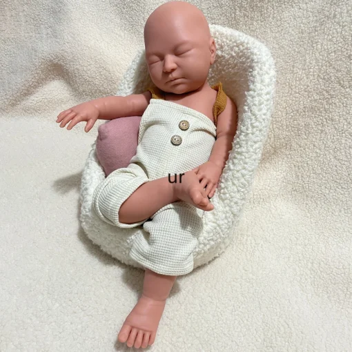 Open Mouth Girl 55cm Silicone Reborn Baby Realistic Features Weighted Soft Touch Doll Offer Comfort Emotional Support