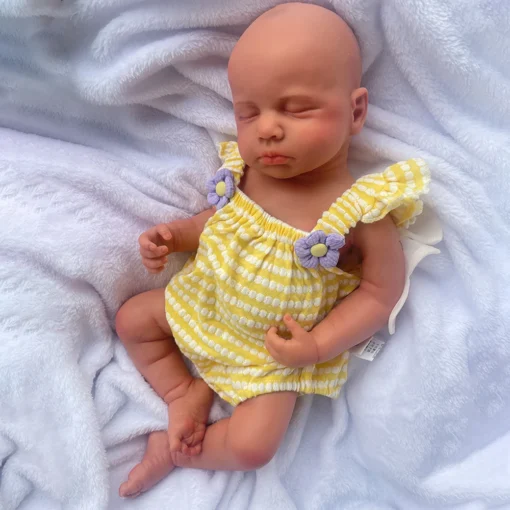 Sad012f50c0f94df09ebf0721fd8a766b6.webp 20" Full Body Solid Silicone Reborn Baby Girl/Boy Weighted 6.8Lbs 3D Skin Visible Veins Newborn Doll Kids Toy Anti-Stress