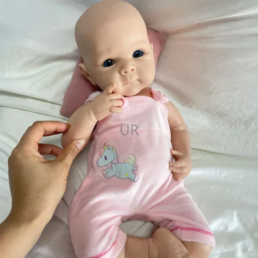 Sadb7aff7c7a5462faada4ced72dab144n.webp 19Inch Weighted Full Body Solid Silicone Reborn Doll Soft Touch Painted Visible Veins Newborn Baby Girl Xmas Gift Kids Toy