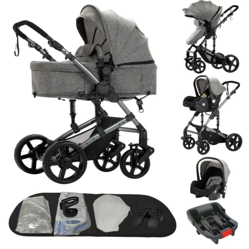 Stroller,Baby stroller,baby accessories,baby cars,Stroller 3 in 1,Convertible Bassinet Push,Light stroller,2 in 1 Baby Stroller,