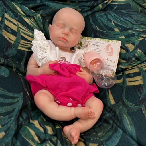 18Inch Open Mouth Painted/Unpainted Silicone Loulou Bebe Reborn Doll Realistic Newborn Baby Doll Toy For Gifts Muñeca Reborn