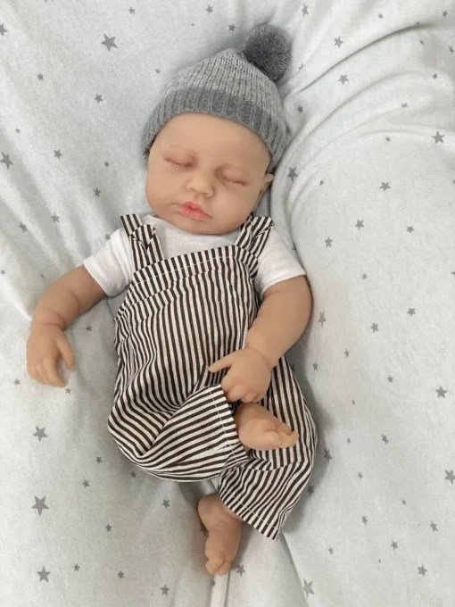 Sbc33ef424eeb4fc2b52a3396e5f15beab.webp 12 Inch Reborn Baby Full Silicone Baby,Lifelike Closed Eyes Sleeping Cute Baby Boy Real Life Doll The Look Real