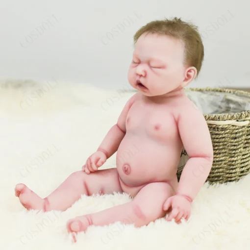 Sc1dc55baf8964ad499a54698ab598898h.webp Rebe Reborn Girl Doll 17 Inches Baby Full Body Silicone Dolls Accompany Reallist Lifelike Bebes Reborn Dolls 45cm Hot Sale 2022
