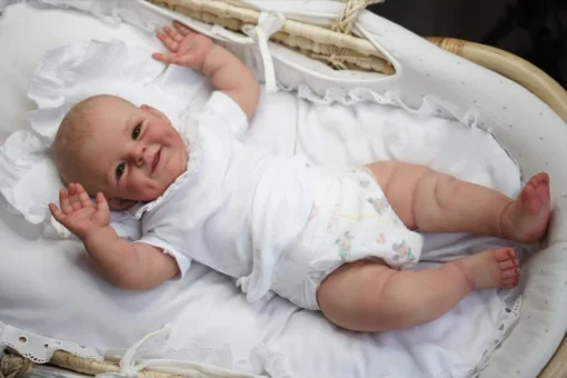 Sc4eef3a2d692412da9f23b5a289f7357y.webp 22inch Reborn Baby Shaya Version Cute Baby Toddler Boy Doll 3 Month Real Baby Size Lifelike Soft Touch Cuddly