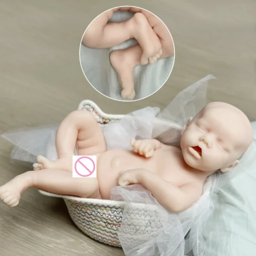1 PCS/2 Styles Open Mouth & Washable 42-45CM Twins bebe reborn de silicona Girl Doll With Painted Skin Soft Newborn Girl Doll