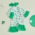 Adorable Baby Girls St Patrick s Day Shamrock Romper with Ruffle Sleeves and Matching Headband Set for Infant Toddler