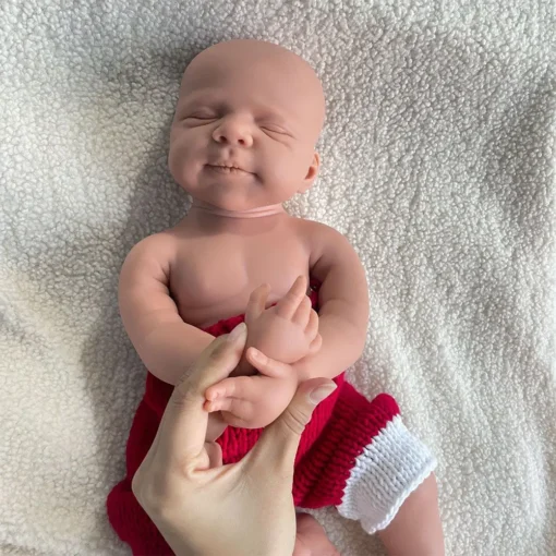 18 Inch Unpainted Realistic Silicone Reborn Baby Girl/Boy Pascale Washable Newborn Dolls Gift For Children Toys And Collectors