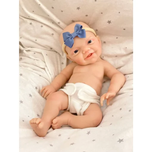 12" Micro Preemie Full Body Silicone Baby Doll Boy John Lifelike Reborn Doll Surprise Children Anti-Stress