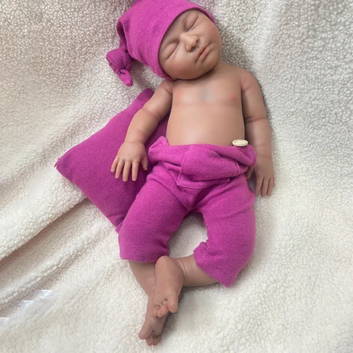 Open Mouth Girl 55cm Silicone Reborn Baby Realistic Features Weighted Soft Touch Doll Offer Comfort Emotional Support