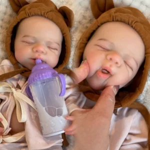 13Inch Open Mouth Silicone Pascale Reborn Baby Doll Painted Full Body Soft Silicone Newborn Dolls For Kid Silicona Cuerpo Entero