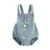 Infant Easter Bunny Romper Adorable Sleeveless Newborn Overalls Jumpsuit with Embroidered Rabbit Design for Baby Boy