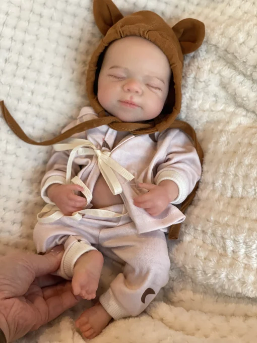 13Inch Open Mouth Silicone Pascale Reborn Baby Doll Painted Full Body Soft Silicone Newborn Dolls For Kid Silicona Cuerpo Entero