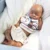 Artificial Soft Full Body Platinum Silicone Painted Reborn Doll Girl Handmade 18.31inch Solid Newborn Fake Boy For Kid Gift