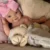 Can Open Mouth Vivienne 18Inch bebe reborn silicona Girl Doll With Painted Hair Washable Doll Lifelike Reborn Girl Doll