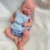 100% Whole Silicone Reborn Baby Boy 18.5" Painted Handmade Realistic Soft Weighted Newborn Doll Anti-Stress Christmas Gift