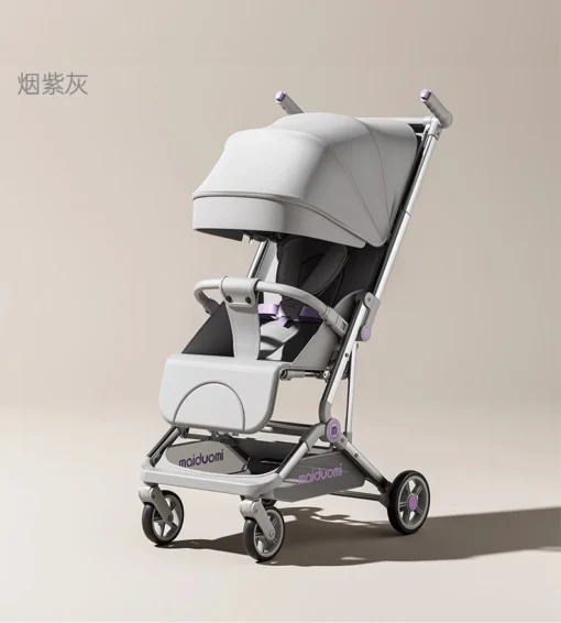 The Free Baby Stroller Can be Folded with One Button, Lightweight, One-way Push, Newborn Stroller, Mini Pocket Car, Sunshade