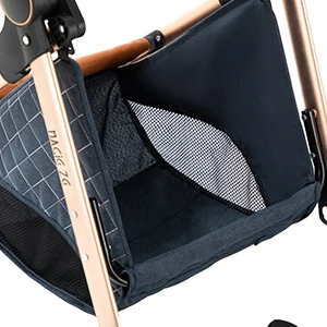 Compact Baby Stroller 2 in 1 Lightweight Travel Pushchair with Sunshade Canopy and Storage Basket Foldable Newborn Carriage