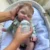 18 Inch Silicone Girl Doll Peaches Bebe Reborn Baby Girl Handmade Soft Touch Newborn Doll Toy With Rooted Hair