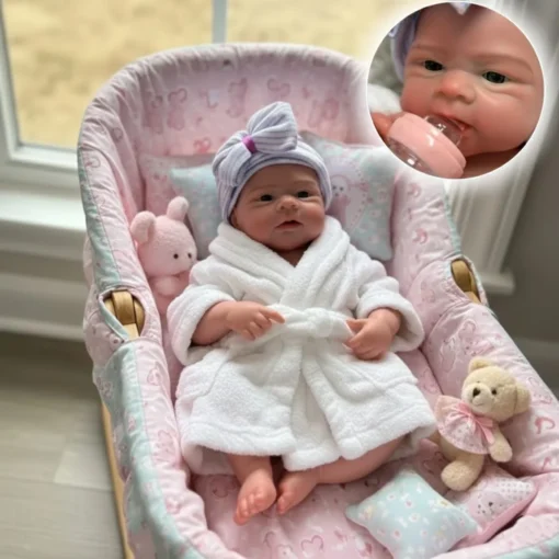 18Inch Open Mouth Elijah bebe reborn de silicona Boy Doll With Paint Skin Handmade Soft Touch Reborn Boy Doll