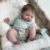 18 Inch Silicone Girl Doll Peaches Bebe Reborn Baby Girl Handmade Soft Touch Newborn Doll Toy With Rooted Hair