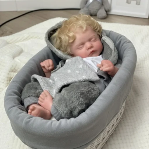 S8174e06a613943868245dff6116221dbX.webp 18Inch Culldy Open Mouth bebe reborn de silicona Girl or Boy Dolls With Rooted Hair Lifelike Real Soft Newborn Silicone Dolls