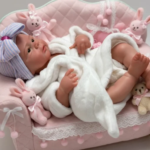 18Inch Open Mouth Elijah bebe reborn de silicona Boy Doll With Paint Skin Handmade Soft Touch Reborn Boy Doll