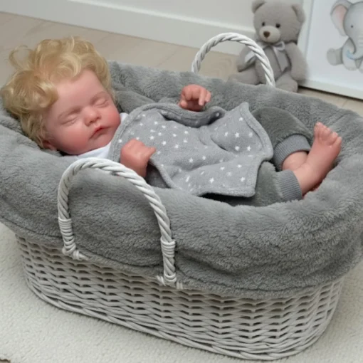 Sed6a0bfe583e432983f08192ffb91aa1g.webp 18Inch Culldy Open Mouth bebe reborn de silicona Girl or Boy Dolls With Rooted Hair Lifelike Real Soft Newborn Silicone Dolls