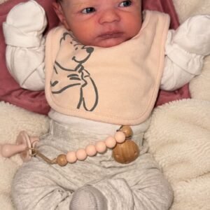 19 Inch Silicone Boy Doll Peaches Bebe Reborn Baby Boy Handmade Soft Touch Newborn Doll Toy With Rooted Hair